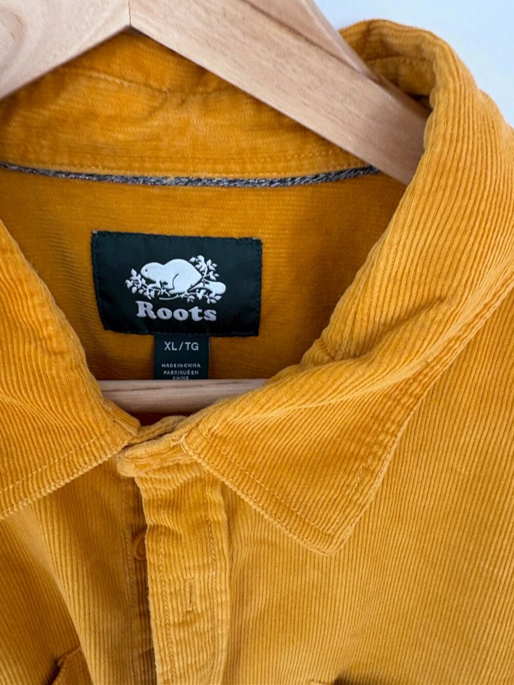 Mustard Corduroy Shirt Roots XL